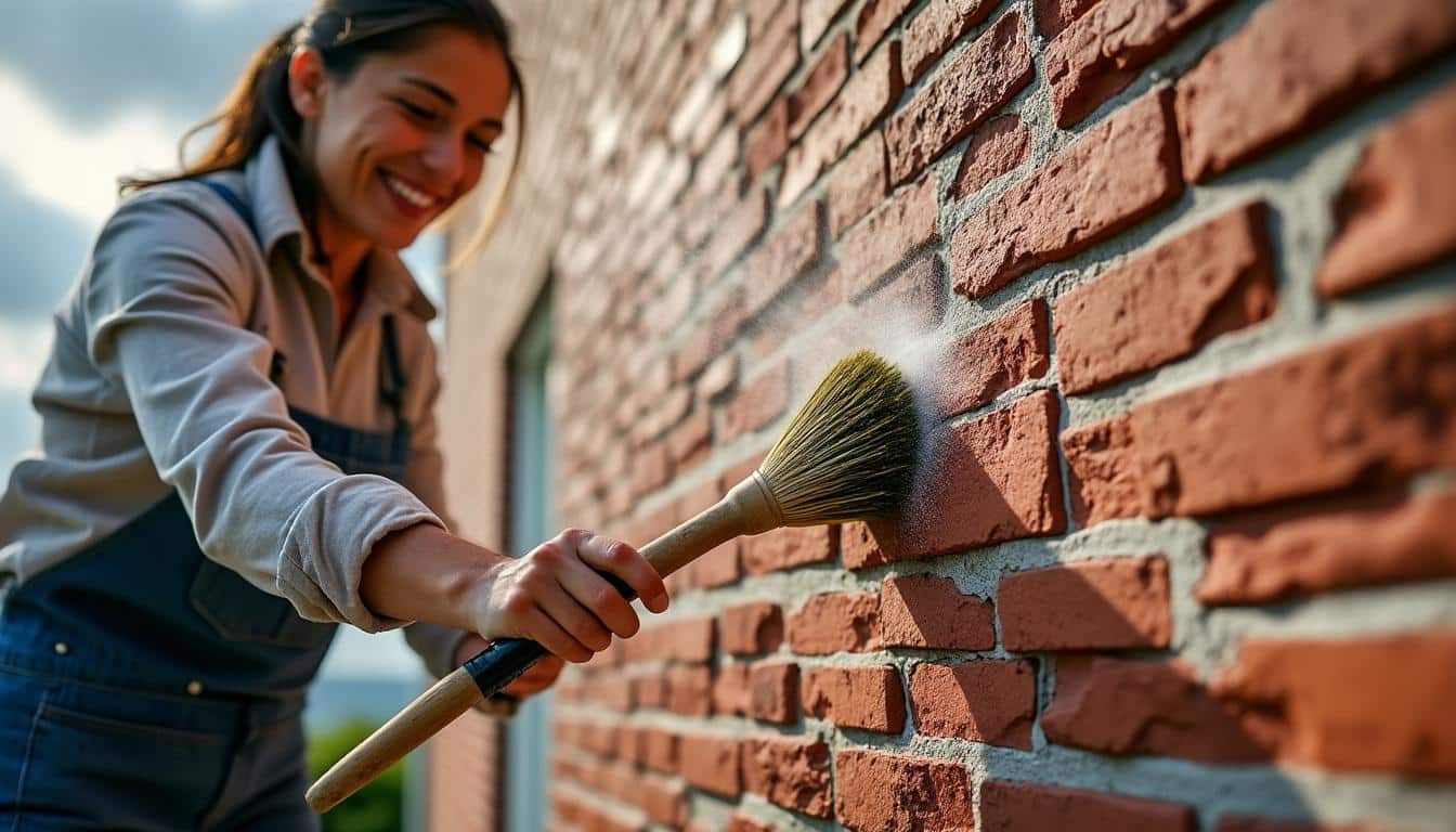 Les solutions naturelles pour nettoyer des briques apparentes