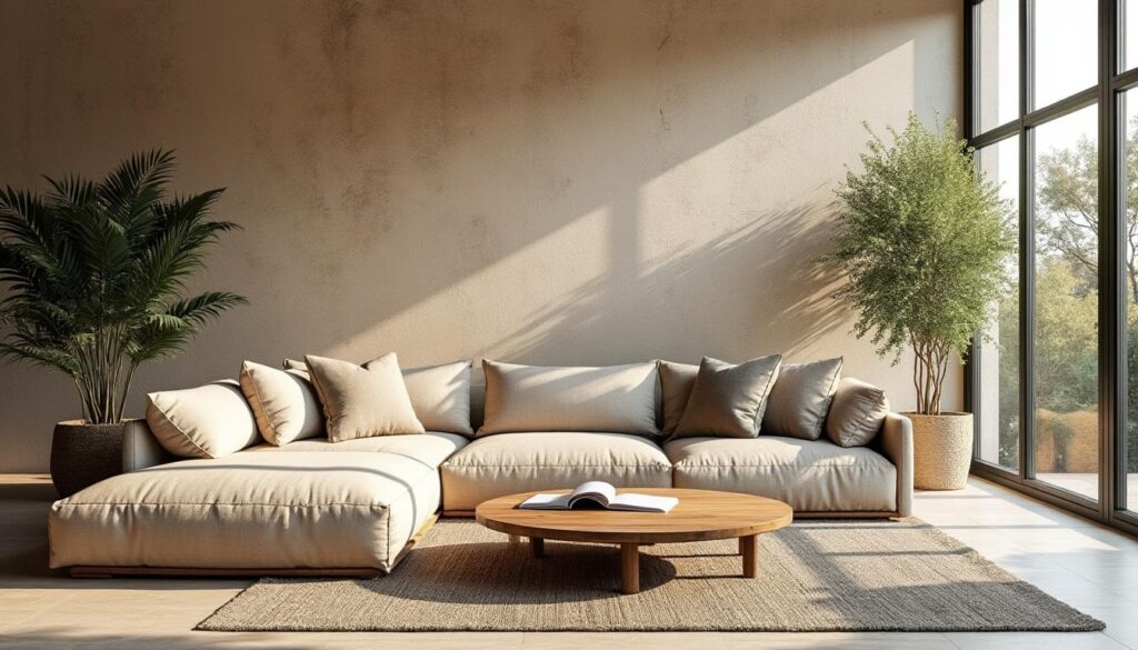 Donner un style moderne à un salon avec des briques apparentes