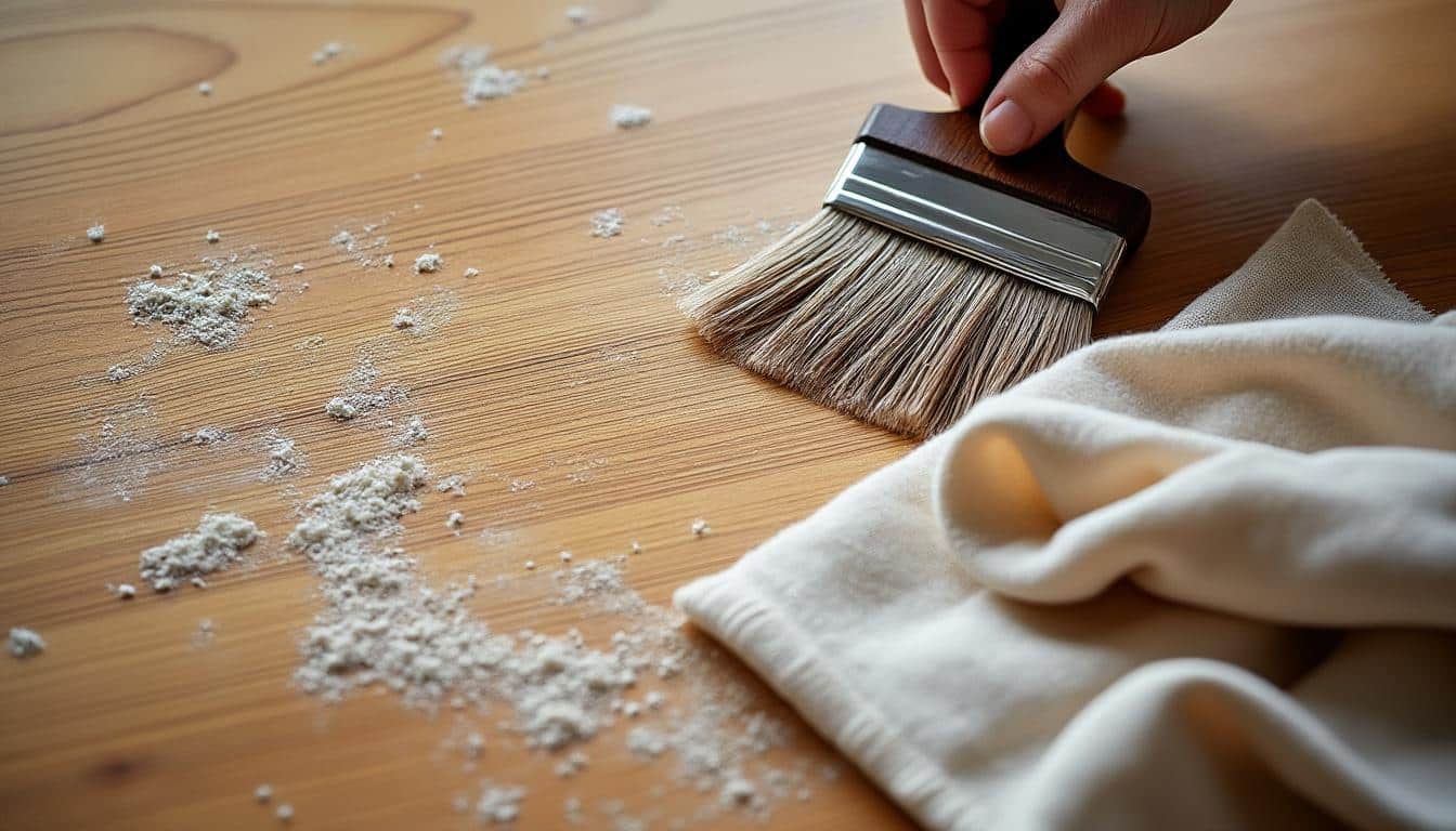 Nettoyer un meuble de cuisine gras avec du cirage