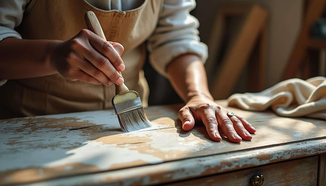 Redonner vie à un meuble à la teinte passée grâce au cirage