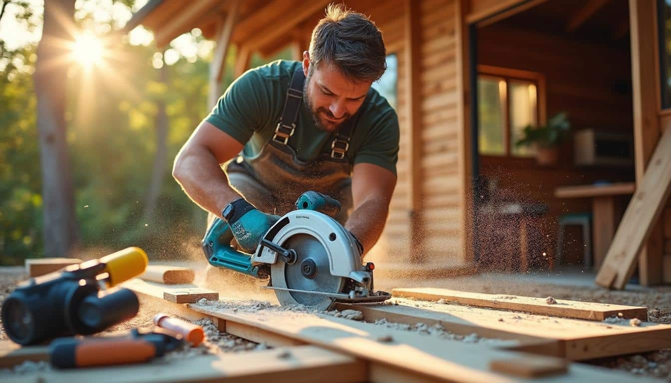 Illustration: Pourquoi opter pour une scie circulaire Makita sur batterie dans vos travaux ?