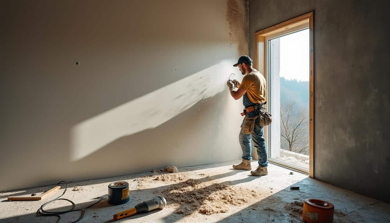 Installer une nouvelle porte en sciant le mur intérieur