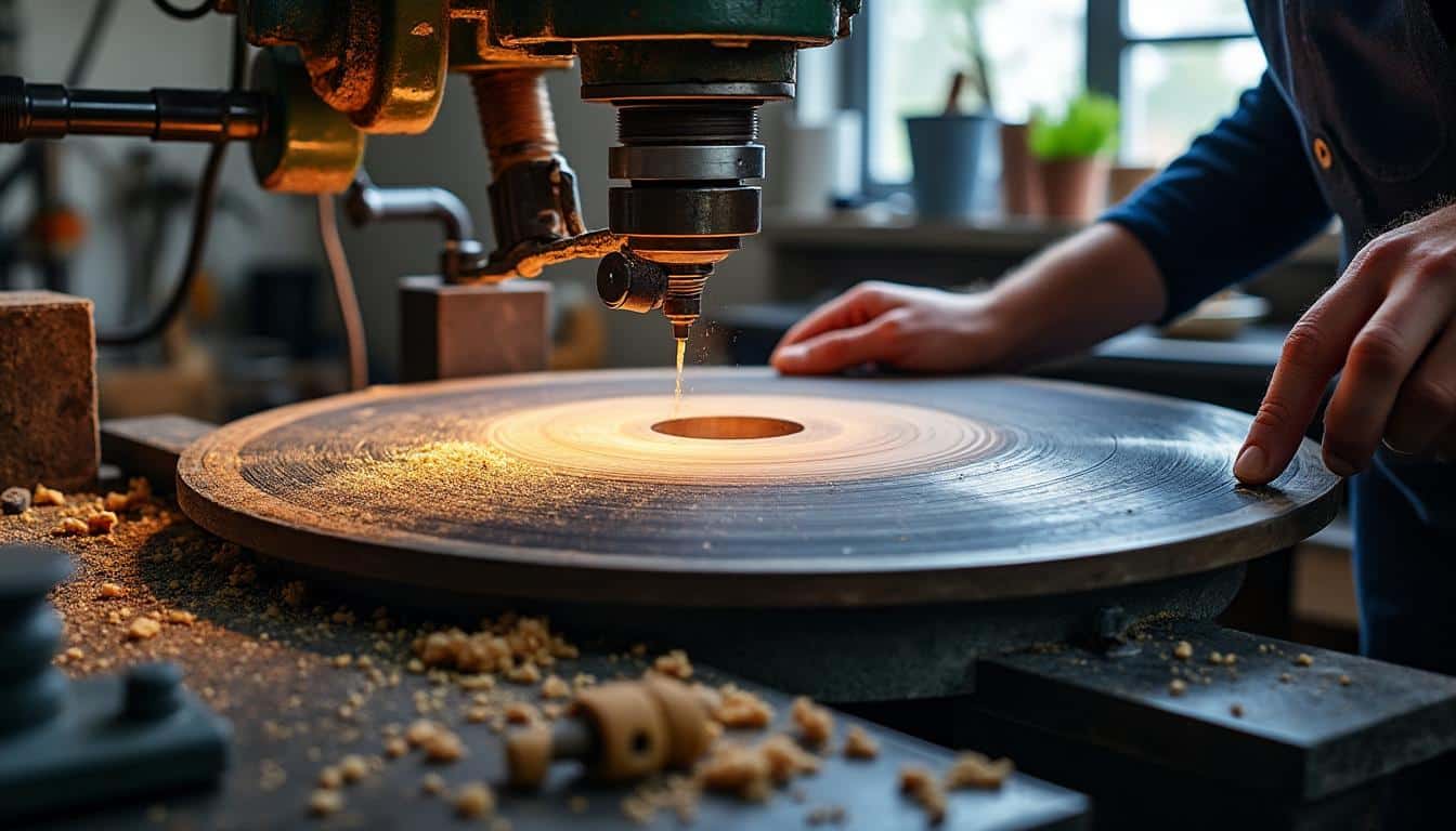 Illustration: Comprendre le fonctionnement d’une affûteuse pour lame de scie circulaire