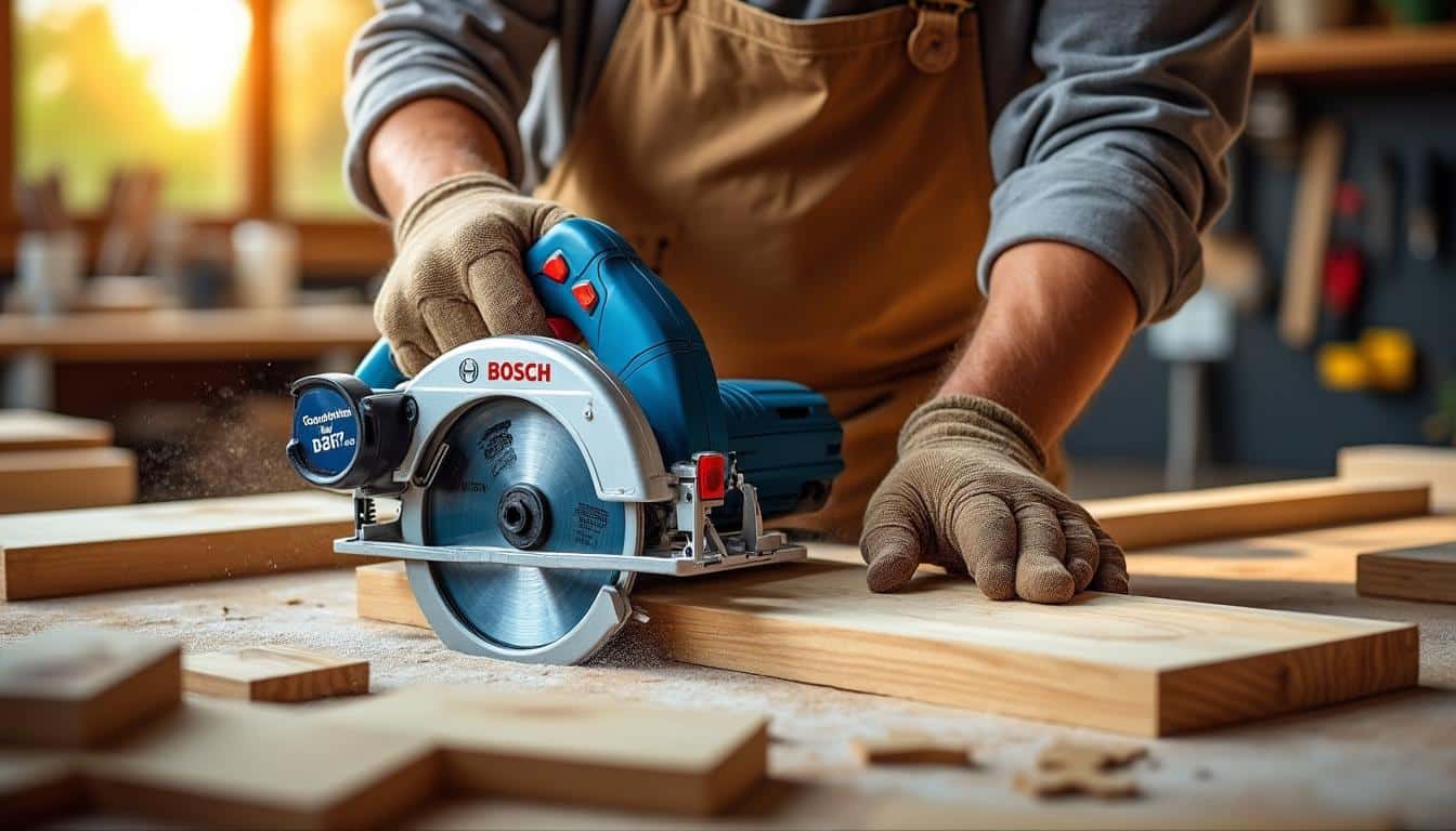 Illustration: Les atouts techniques qui font la différence avec la Bosch scie circulaire PKS 55 A