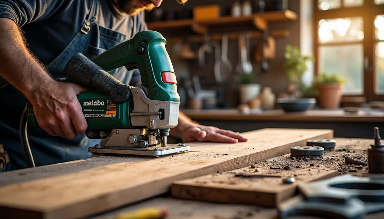 Illustration: Pourquoi choisir une scie à ruban Metabo pour vos projets en bois et métal ?