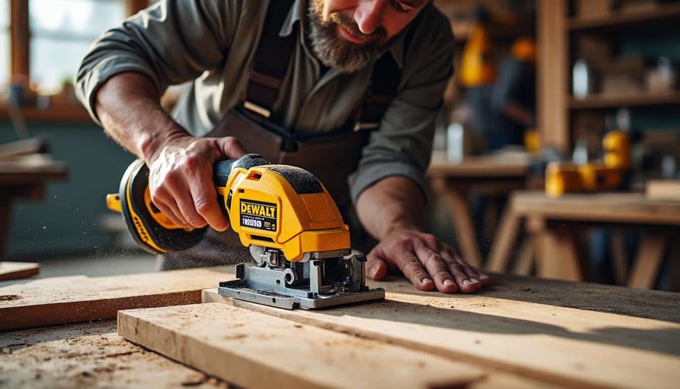 Scie plongeante Dewalt 18V : puissance et précision sans fil