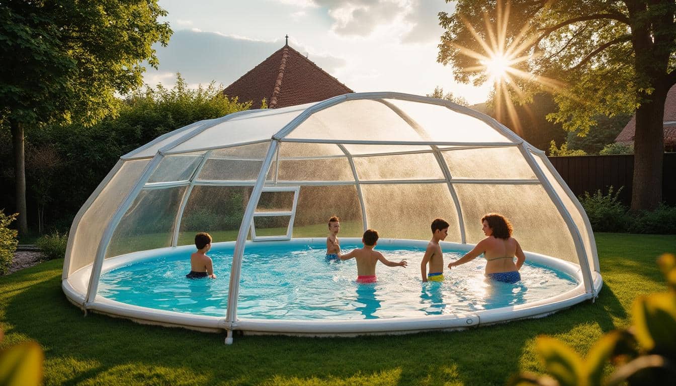 Illustration: Comprendre le concept d’abri en forme de dôme pour piscine hors sol