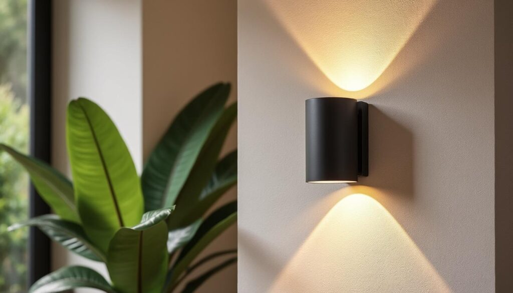 Applique murale design noire : élégance et lumière moderne