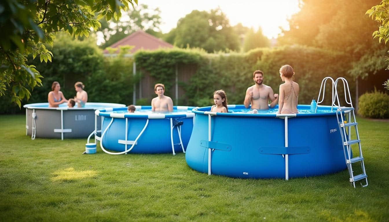 Illustration: Quels sont les différents types et matériaux des piscines démontables hors sol ?