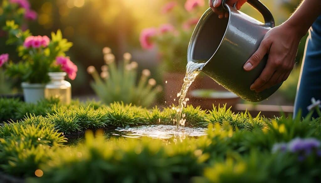 Engrais liquide pour gazon : efficacité rapide et application facile