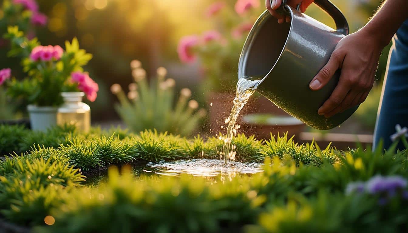 Engrais liquide pour gazon : efficacité rapide et application facile