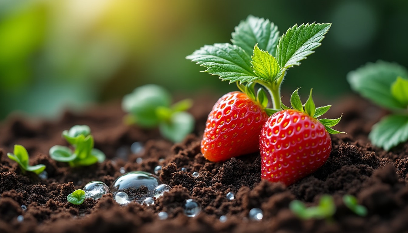 Illustration: Comprendre les besoins spécifiques du substrat pour les fraisiers