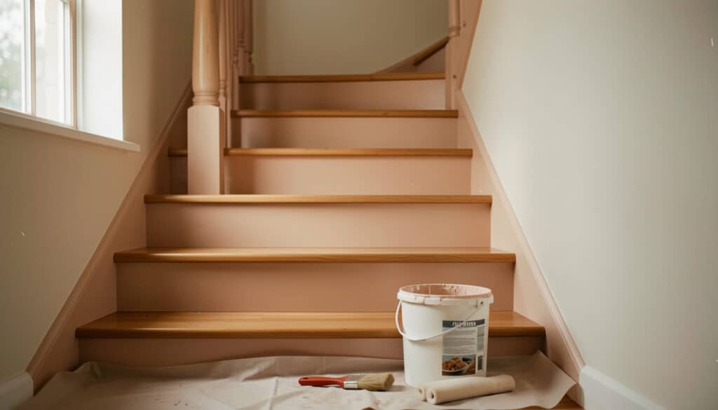 Peindre un escalier en bois avec la bonne finition