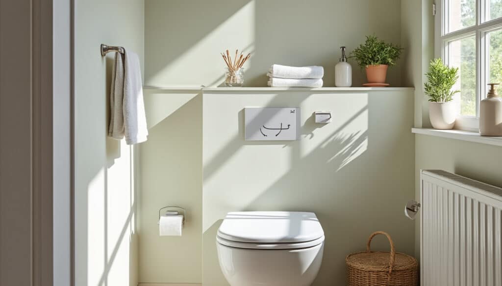Peinture dans les toilettes : conseils pour un espace lumineux et stylé